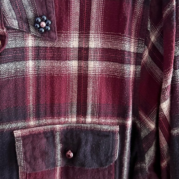 NWT Glamor Flannel with Mesh Lace Trim 2XL - Picture 3 of 3